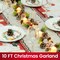 10 FT Pre-Lit Christmas Garland with 60 LED Lights & 8 Modes,
